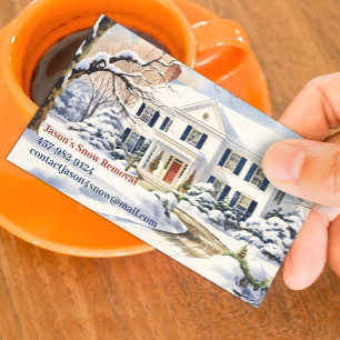 Sneeuw ploegen Visitekaartje