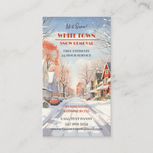 Sneeuw ploegen Visitekaartje