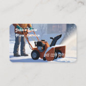Sneeuw ploegen visitekaartje (Voorkant)