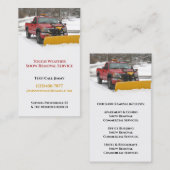 Sneeuw ploegen Visitekaartje (Voorkant / Achterkant)