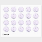 sneeuw ronde sticker (Vel)