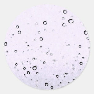 sneeuw ronde sticker