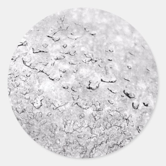 Sneeuw Ronde Sticker (Voorkant)