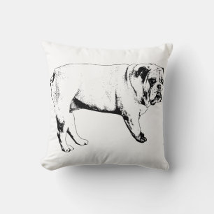 Sneeuw-Seizoen Bulldog Kussen