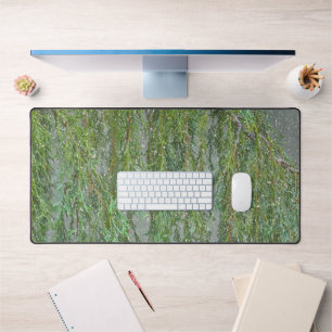 Sneeuw Sneeuw Groene Kerstboom Bureau Mat Pad