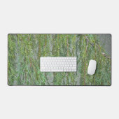 Sneeuw Sneeuw Groene Kerstboom Bureau Mat Pad (Keyboard & Muis)