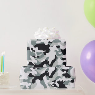 Sneeuw Stof Camouflage Cadeaupapier
