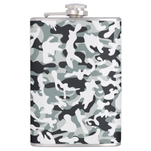 Sneeuw Stof Camouflage  Heupfles