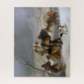 Sneeuw Storm in de winter (door Francisco Goya) Legpuzzel (Verticaal)