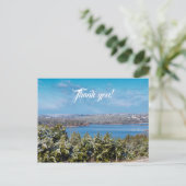 Sneeuw stuift rond Table Rock Lake Dank je wel Pre Briefkaart (Staand voorkant)