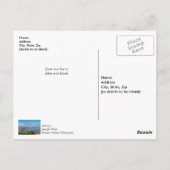 Sneeuw stuift rond Table Rock Lake Dank je wel Pre Briefkaart (Achterkant)