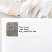 Sneeuw Vallende retouradres label (Insitu)