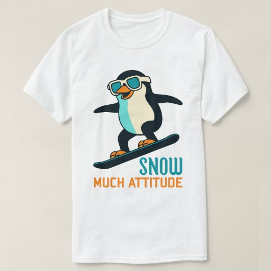 Sneeuw veel houding t-shirt (Design voorkant)