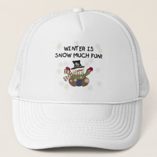 Sneeuw Veel Leuk Sneeuwman Tshirts en geschenken Trucker Pet