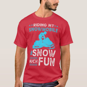 Sneeuw Veel Leuke Sneeuwscooter Mannen Motor Sled T-shirt