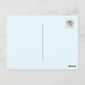 Sneeuw veel plezier kat winter vakantie ontwerp briefkaart (Achterkant)