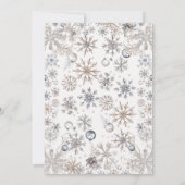 Sneeuw veel plezier Winter Baby shower Kaart (Achterkant)