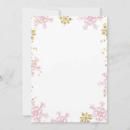 Sneeuw veel plezier Winter eerste verjaardag meisj Kaart (Achterkant)