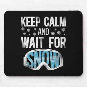 Sneeuw Vintage Ski Skibril Muismat