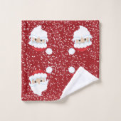 Sneeuw voor de kerstman met kerstmis bad handdoek (Wasdoekje)