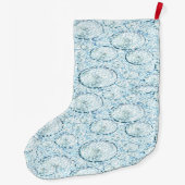 Sneeuw voor kerststaart grote kerstsok (Achterkant)