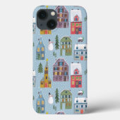 Sneeuw voor rode en blauwe winterslaap Case-Mate iPhone case (Achterkant)