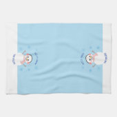 Sneeuw Vrouw Kerstmis Keuken Handdoek (Horizontaal)