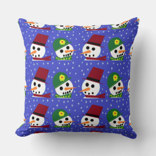 SNEEUW VROUW SNEEUW MAN SNEEUW MENSEN PILLOW KUSSEN