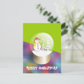 Sneeuw Wereldbol Briefkaarten (Staand voorkant)