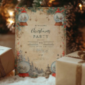 Sneeuw Wereldbol Kerst Kaart