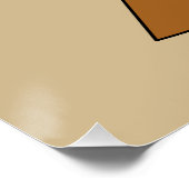 Sneeuw Wereldbol met Schattigee Rode Kardinaal Perfect Poster (Hoek)