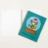 Sneeuw Wereldbol met Sinterklaas Uil | personalise Planner (Display)