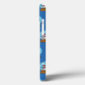 Sneeuw Wereldbol met sneeuwman en dennenboom Case-Mate iPhone Case (Achterkant / Links)