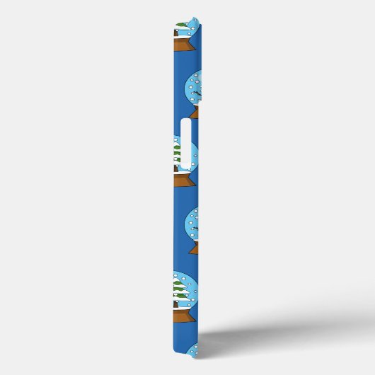 Sneeuw Wereldbol met sneeuwman en dennenboom Case-Mate iPhone Case (Achterkant / Rechts)