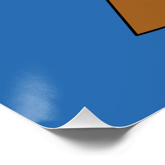 Sneeuw Wereldbol met sneeuwman en dennenboom Perfect Poster (Hoek)