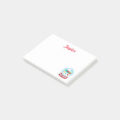 Sneeuw wereldbol winter post-it® notes (Schuin)