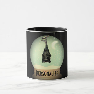 Sneeuw wereldbol zwarte  gothiek mok