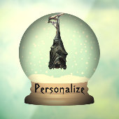 Sneeuw wereldbol zwarte gothiek raamsticker (Vel 3)