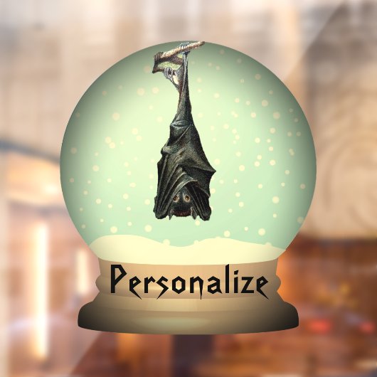 Sneeuw wereldbol zwarte gothiek raamsticker (Vel 2)