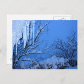 sneeuw - winter briefkaart (Voorkant / Achterkant)