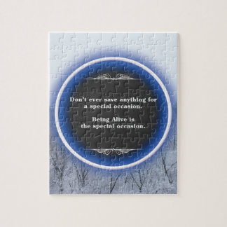 Sneeuw Winter Scene Quote Legpuzzel