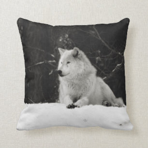 Sneeuw Wolf Kussen