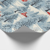 Sneeuwachtig  Landschap Cadeaupapier (Hoek)