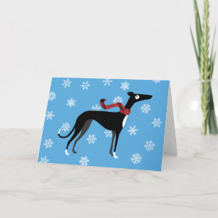 Sneeuwachtige Hond Feestdagen Kaart