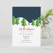 Sneeuwachtige Nacht Kaart (Staand voorkant)