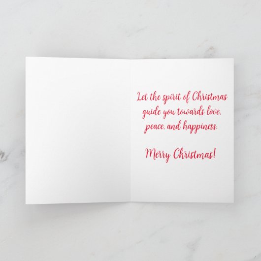 "Sneeuwachtige poolkerst" Feestdagen Kaart (Binnen)