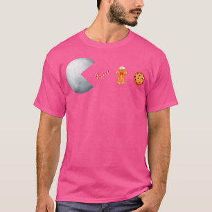 Sneeuwbal Eating Candy Cane Gingerbrood Cookie Chr T-shirt