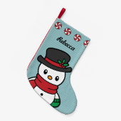 Sneeuwbal kerstmis kleine kerstsok (Voorkant (Hangend))