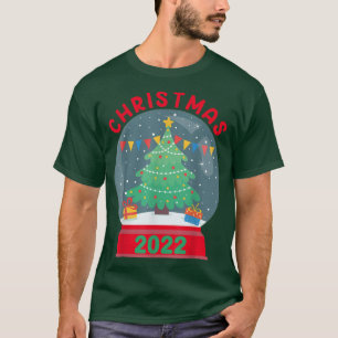 Sneeuwbal Wereldbol Snowball-kerstboom Merry Xmas T-shirt
