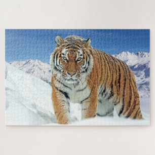 Sneeuwbalbergen Dierlijke Natuur Foto Legpuzzel